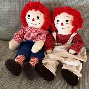 Classic Raggedy Ann and Andy Handmade Set